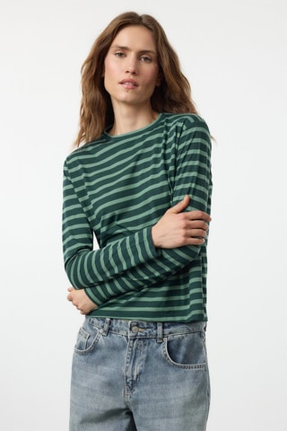 Camiseta de rayas - Verde