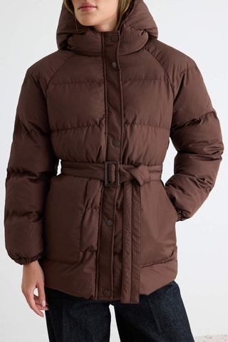 Anorak con capucha - Marrón