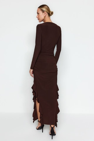 Vestido largo - Marrón