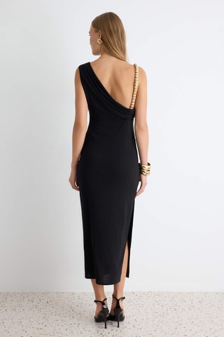 Vestido midi - Negro