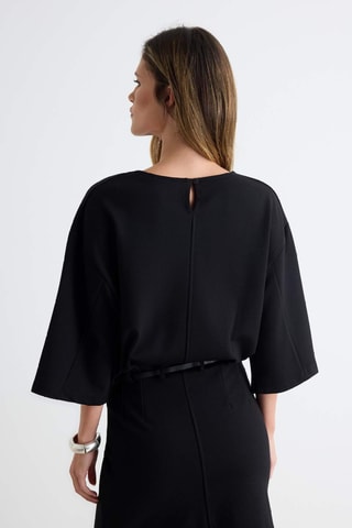 Vestido recto - Negro