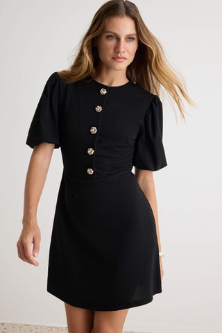Vestido trapecio - Negro