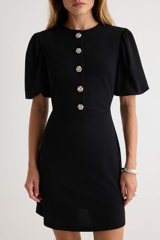Vestido trapecio - Negro