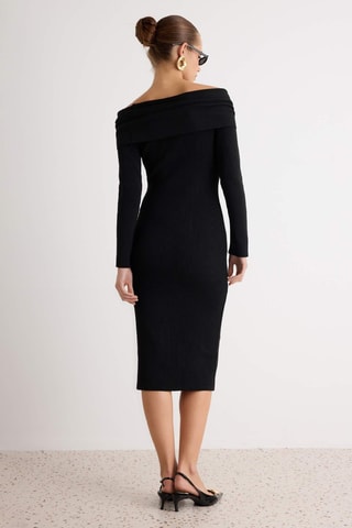 Vestido recto - Negro