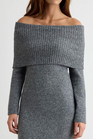 Vestido jersey - Antracita