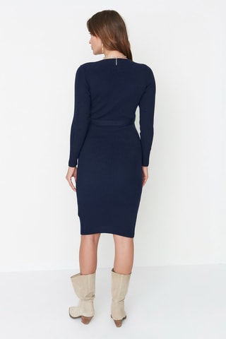 Vestido midi - Azul marino