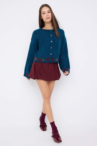 Cárdigan - Rojo, azul y verde