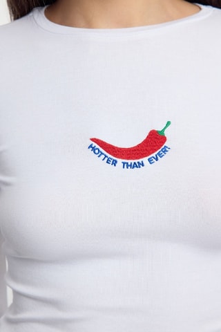 Top - Blanco, rojo y verde
