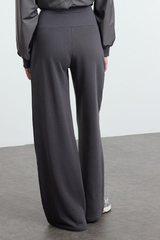 Pantalón wide leg - Gris