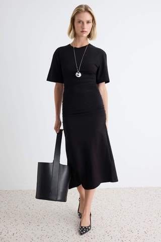 Vestido midi - Negro