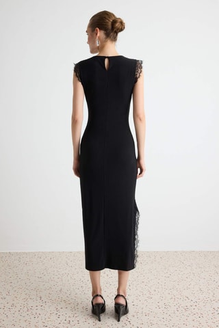 Vestido midi - Negro