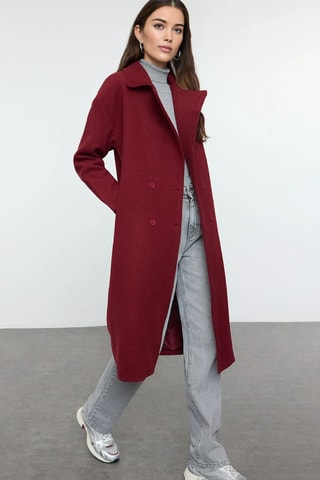 Abrigo oversize - Burdeos