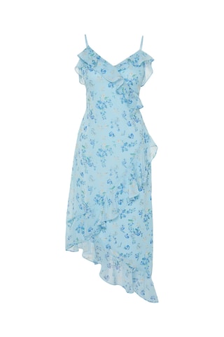 Vestido cruzado - Azul