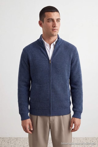 Cárdigan regular fit - Azul