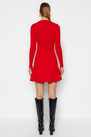 Vestido avolantado - Rojo