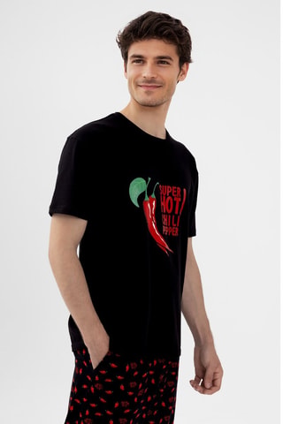 Pijama - Negro, rojo y verde