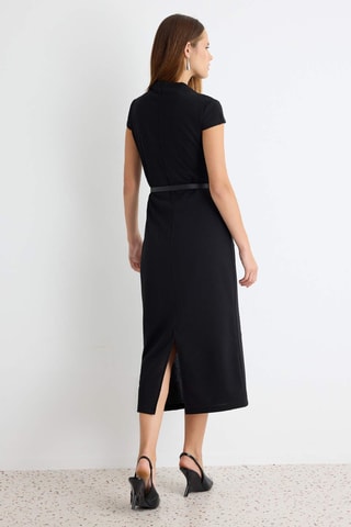 Vestido midi - Negro