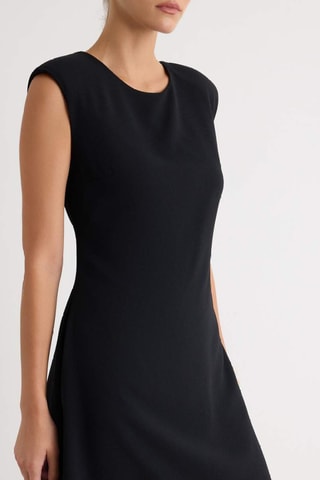 Vestido evasé - Negro
