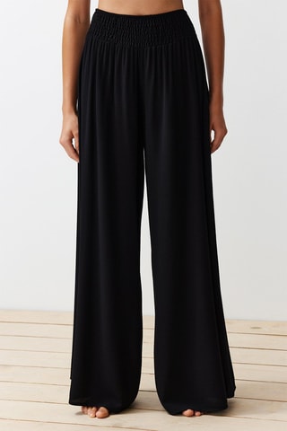 Pantalón de playa de tiro alto - Negro