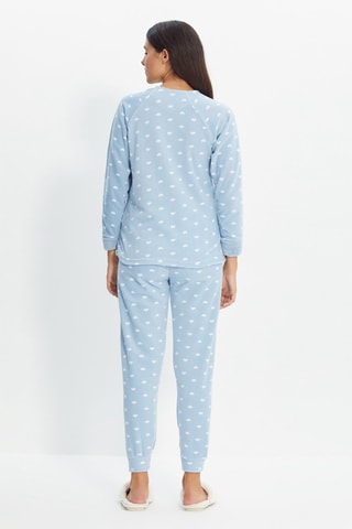 Pijama - Blanco, azul y rosa