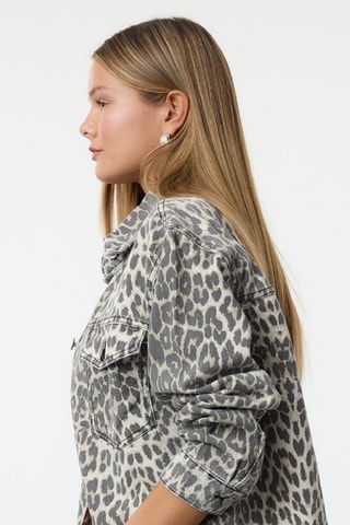 Chaqueta vaquera - Negro, beige y gris