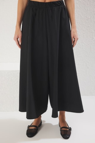 Pantalón wide leg - Negro