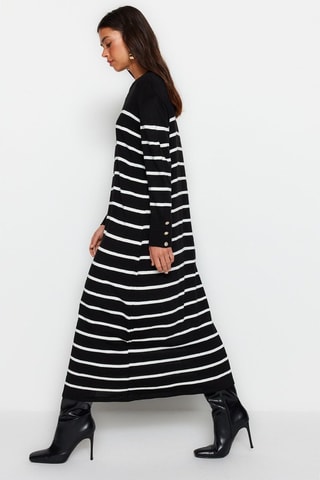 Vestido jersey - Negro
