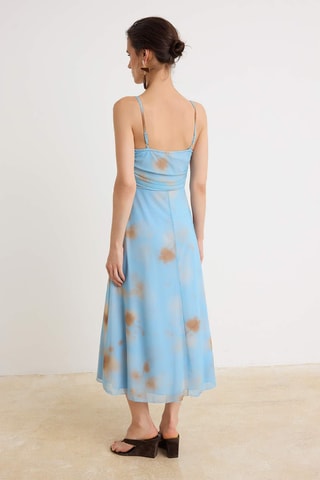 Vestido trapecio - Azul