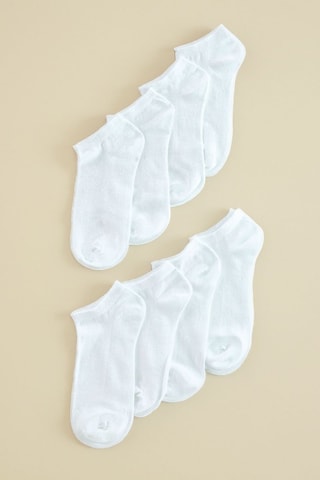 8 pares de calcetines - Blanco, rojo, verde y marrón