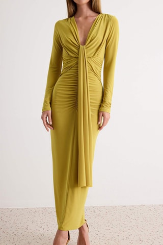 Robe fourreau - Vert foncé