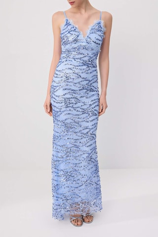 Robe longue - Bleu