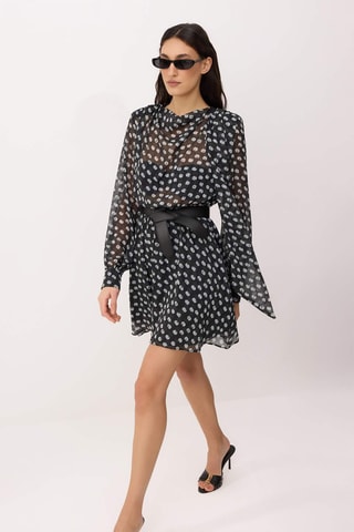 Vestido avolantado - Multicolor