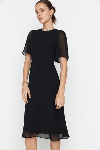 Vestido recto - Negro