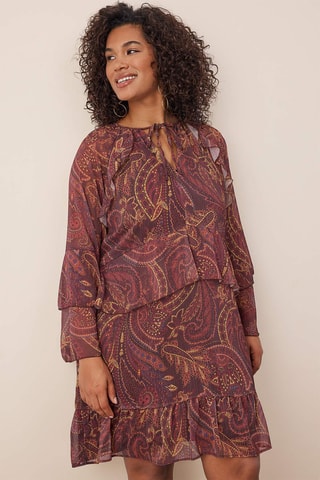 Robe volantée - Multicolore