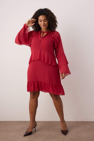 Robe volantée - Rose