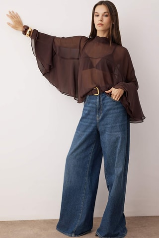 Blusa - Marrón oscuro