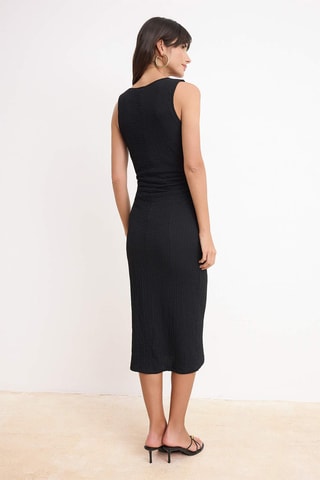 Vestido midi - Negro