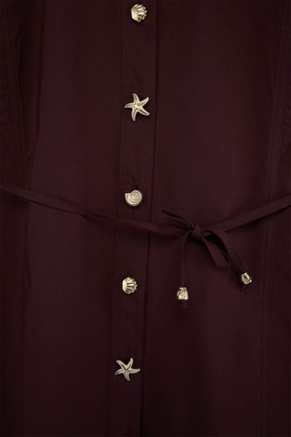 Vestido camisero - Marrón