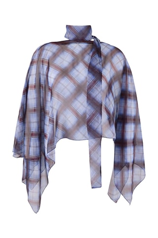 Blusa y fular - Azul