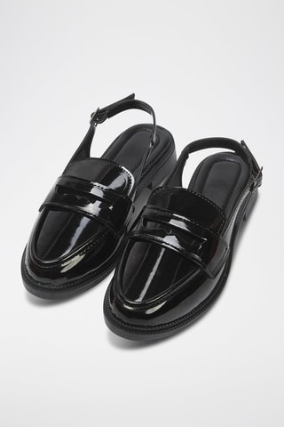 Mocasines con brillo - Negro