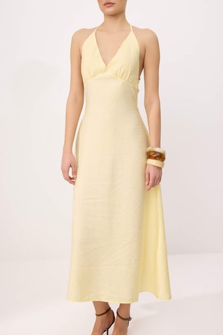 Robe midi - Jaune