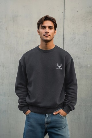 Sudadera oversize - Gris