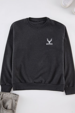 Sudadera oversize - Gris