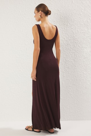 Vestido largo - Marrón