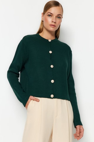 Cárdigan regular fit - Verde