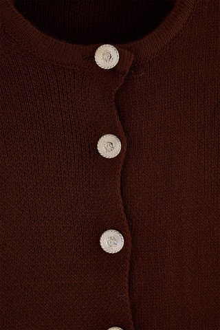 Cárdigan regular fit - Marrón