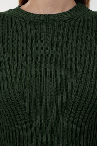 Vestido trapecio regular fit - Verde