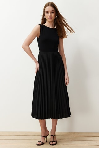 Vestido midi - Negro