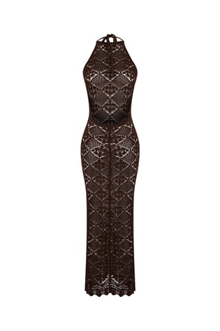 Vestido largo - Marrón
