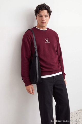 Sudadera oversize - Burdeos
